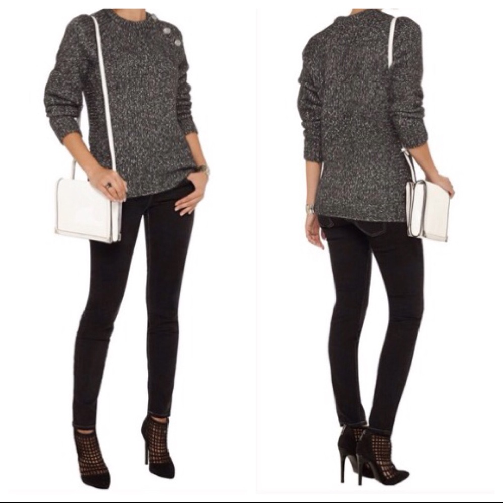 Current Elliott The Skinny Ankle Black Southwest Aztec Print Jeans Size 23 NEW - Picture 3 of 12